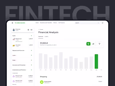 Financial Analysis Dashboard – Web Interface for Sberbank