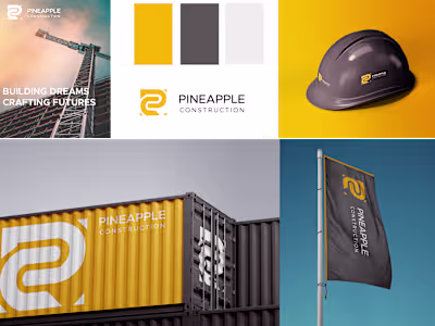 Pineapple Construction Logo + Branding