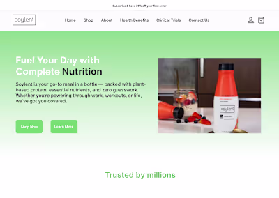 Soylent Landing Page Redesign