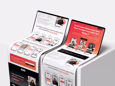 Previous design work for Riser app. My first time using the ...