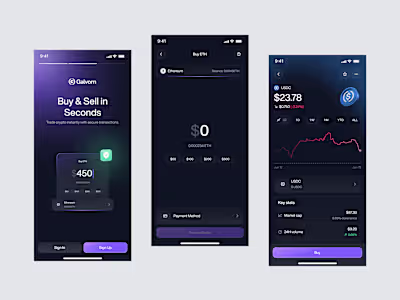 Galvorn - Cryptocurrency Mobile App