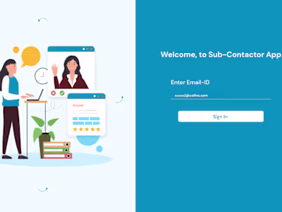 Hiring Sub-Contractor App