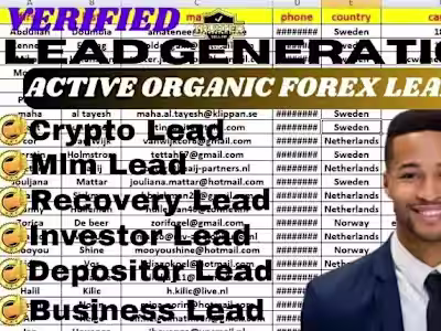 I will deliver valid forex recovery leads for all country