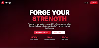 Modern Gym Website UI & Frontend (Next.js)
