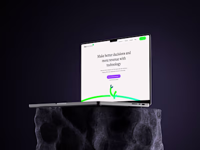 Website design for an AI Company