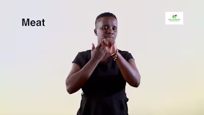Kenya Sign Language Food & Drinks Signs