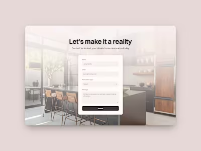Renovations by Brady - Framer Website