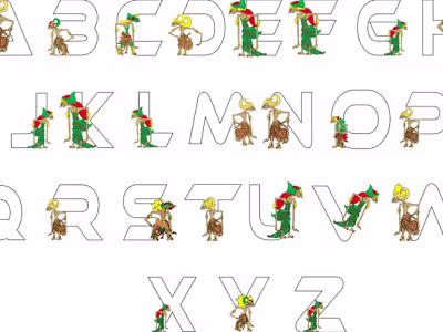 Font Design - Wayang Kulit font