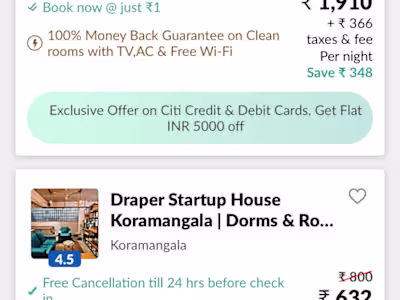 Listing page of a dynamic website 