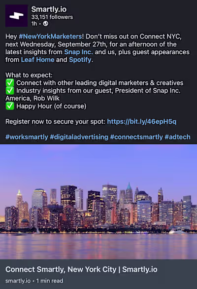 Smartly.io LinkedIn Posts