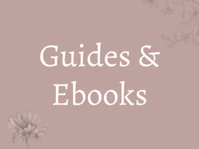 Sections of Guides and Ebooks