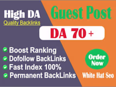 I will do guest post on high traffic websites