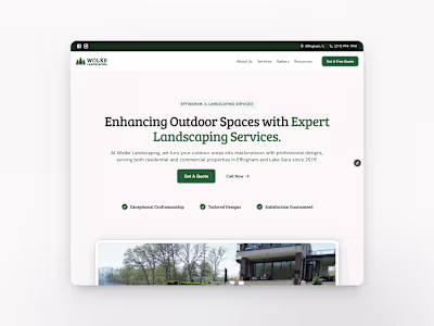 Wolke Landscaping - HLew Marketing Portfolio