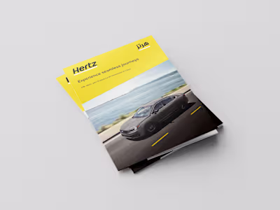 Corporate Folder Design for Hertz (Libya)