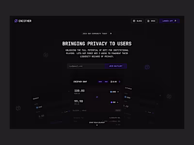 Encifher | Product Design | Web 3.0