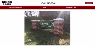 Sign Business Custom Website