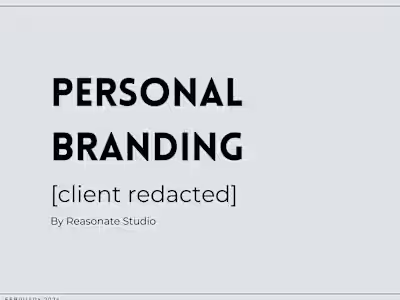 Personal Brand Strategy for New Entrepreneur 
