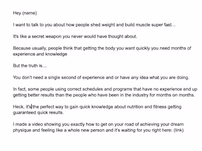 Email sequence draft