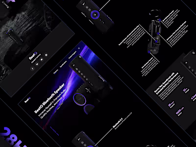 Blutooth Speaker Landing Page Design by DesignSense  on Dribbble