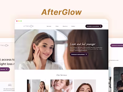Afterglow Website Design