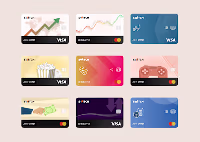 Switch Bank – Virtual Card & Lifestyle Dashboard UI/UX Design