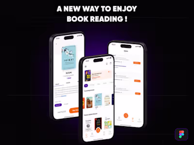 Digital book reading app I UI/UX design