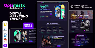 Optimistx - SEO & Digital Agency HTML5 Template