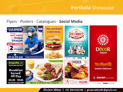Poster, Flyers, Social Media Posts