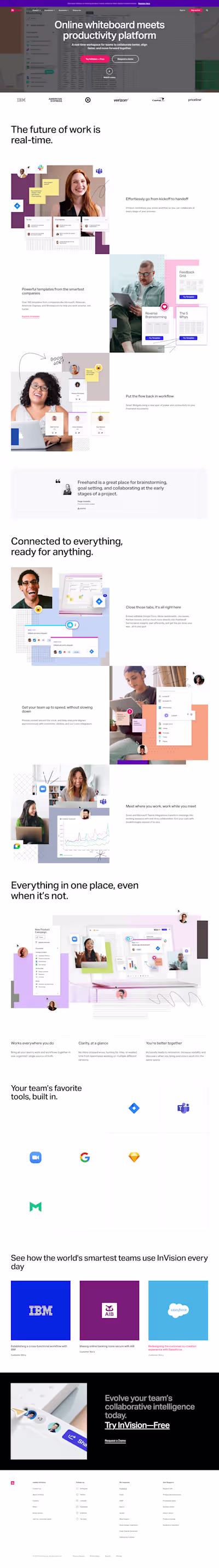 InVision: Pixel-Perfect Marketing Site Creation