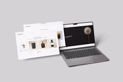 PERFUMER H | E-COMMERCE RE-DESIGN | FIGMA PROTOTYPING