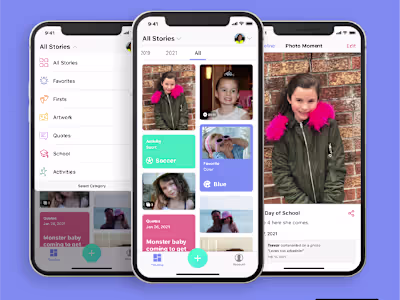 Kidstory App redesign - iOS