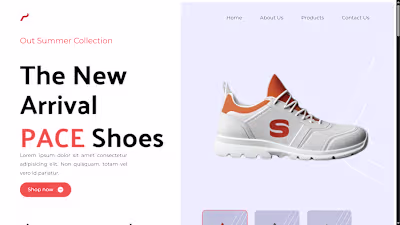 Sneaker Landing Page Development