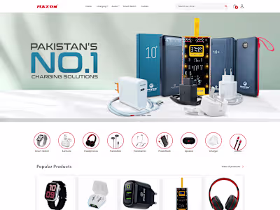 Maxon Shopify Store | Complete E-commerce Design & Development