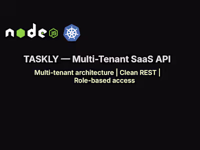 Taskly - Microservices-Based To-Do App Development