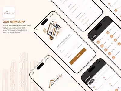 Viqsa 360 Real Estate CRM UI/UX Design