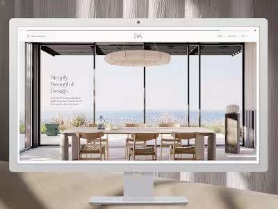 Elegant Website for a California Luxury Interior Studio