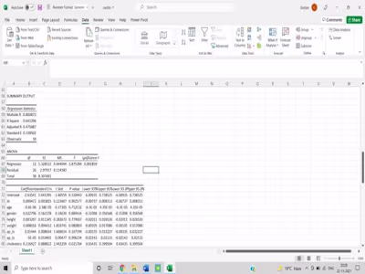 Microsoft Excel data entry and data analysis 