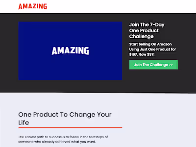 Amazing.com One Product Challenge