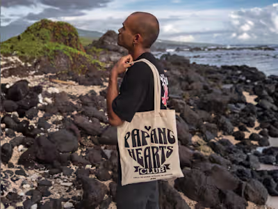 Vintage Tote Bag design. Vector