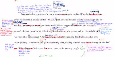 Editing for an anonymous author