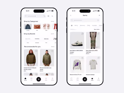 E-commerce App UI Design