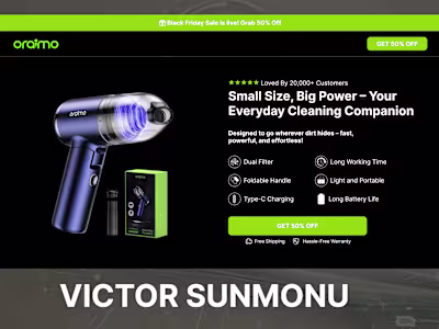 Figma to Replo Landing Page for oraimo