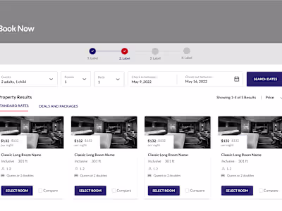 Internet Hotel Booking engine