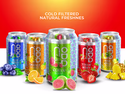 Natural Fruit Drink Product Packaging Design
