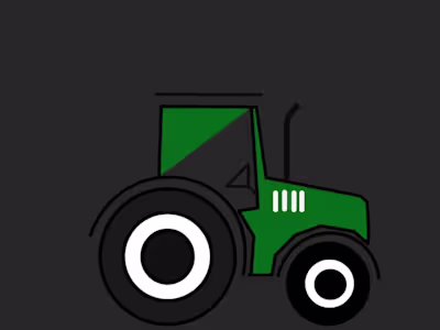  Farm Tractor Illustration Design