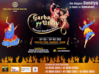Posters and banners for an event