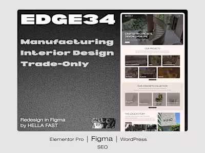 Concrete Products Website Redesign | Figma | WordPress