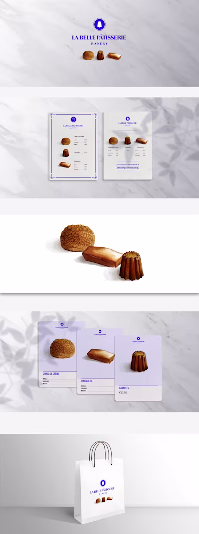 Brand image for restaurant with illustration