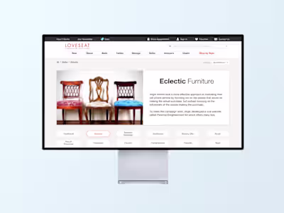 🛋️ From In-Person to an E-Commerce Shopping Experience