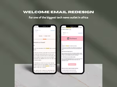 Technext Welcome Email Redesign